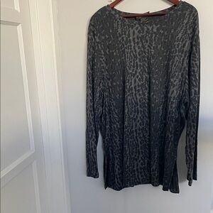Requirements Charcoal Long Sleeve Top women size 3X
